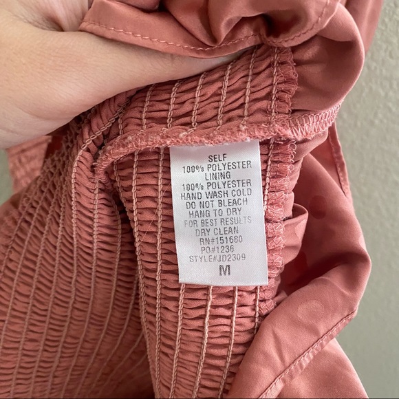 Sold Storia polka dot pink ruched mini dress - Picture 6 of 7